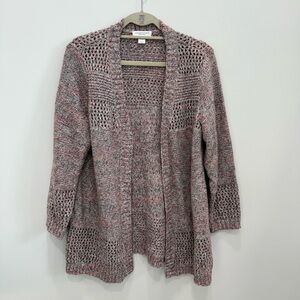Christopher & Banjs Knit Cardigan in Pink and Gray